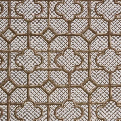 Chestnut Brown Bamboo Trellis Fabric|Mrs. Alice New