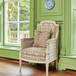 Chestnut Brown Leopard Fabric|Mrs. Alice Best