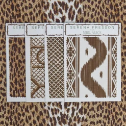 Chestnut Brown Leopard Fabric|Mrs. Alice Best