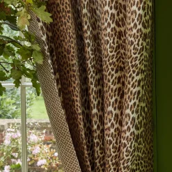 Chestnut Brown Leopard Fabric|Mrs. Alice Best