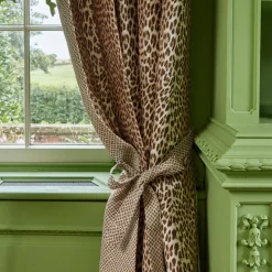 Chestnut Brown Leopard Fabric|Mrs. Alice Best