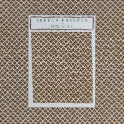 Chestnut Brown Lotus Flower Fabric|Mrs. Alice Clearance