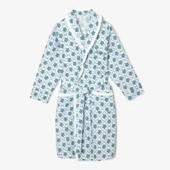 Children's Blue Bouquet Dressing Gown|Mrs. Alice Clearance