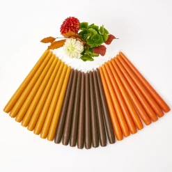 Chocolate Brown Candles (Set Of 8)|Mrs. Alice