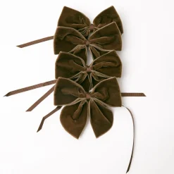 Chocolate Brown Napkin Bows (Set Of 4)|Mrs. Alice Outlet