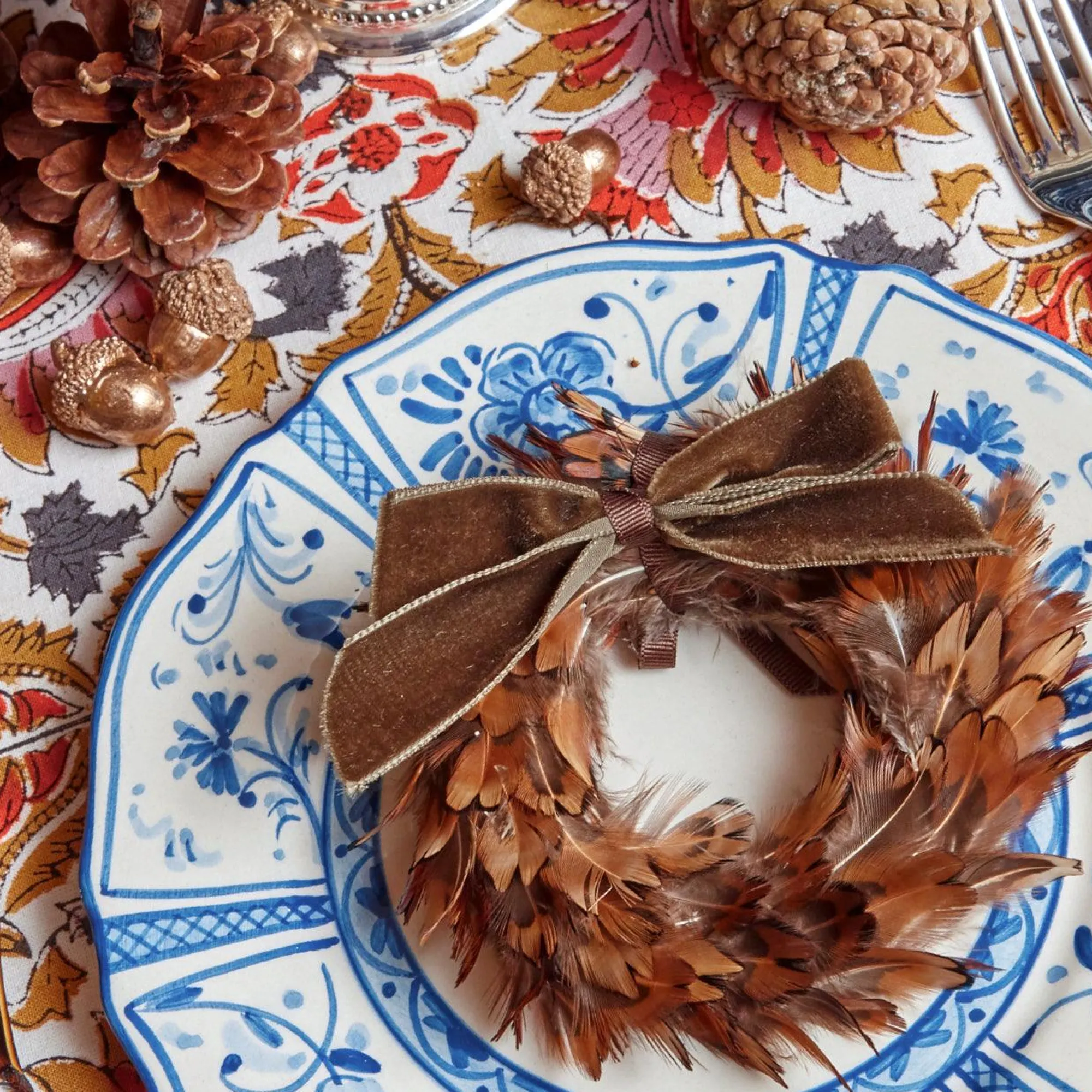 Chocolate Velvet Mini Bows (Set Of 4)|Mrs. Alice Online