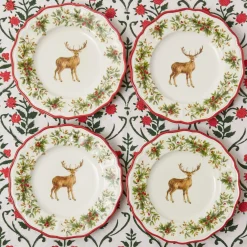 Christmas Garland Tablecloth|Mrs. Alice Clearance