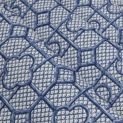 Cobalt Blue Bamboo Trellis Fabric|Mrs. Alice Online