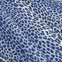 Cobalt Blue Leopard Fabric|Mrs. Alice Clearance