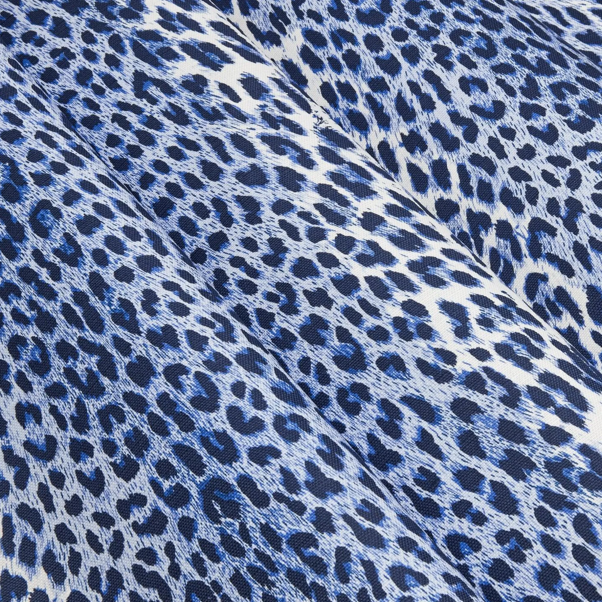 Cobalt Blue Leopard Fabric|Mrs. Alice Clearance