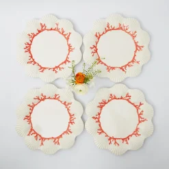 Coral Dinner Plates (Set Of 4)|Mrs. Alice Discount