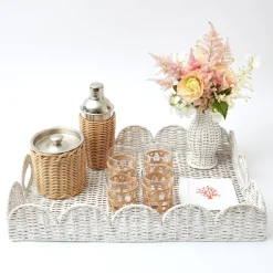 Coral Linen Cocktail Napkins (Set Of 4)|Mrs. Alice Clearance