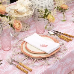 Coral Linen Napkins (Set Of 4)|Mrs. Alice Discount