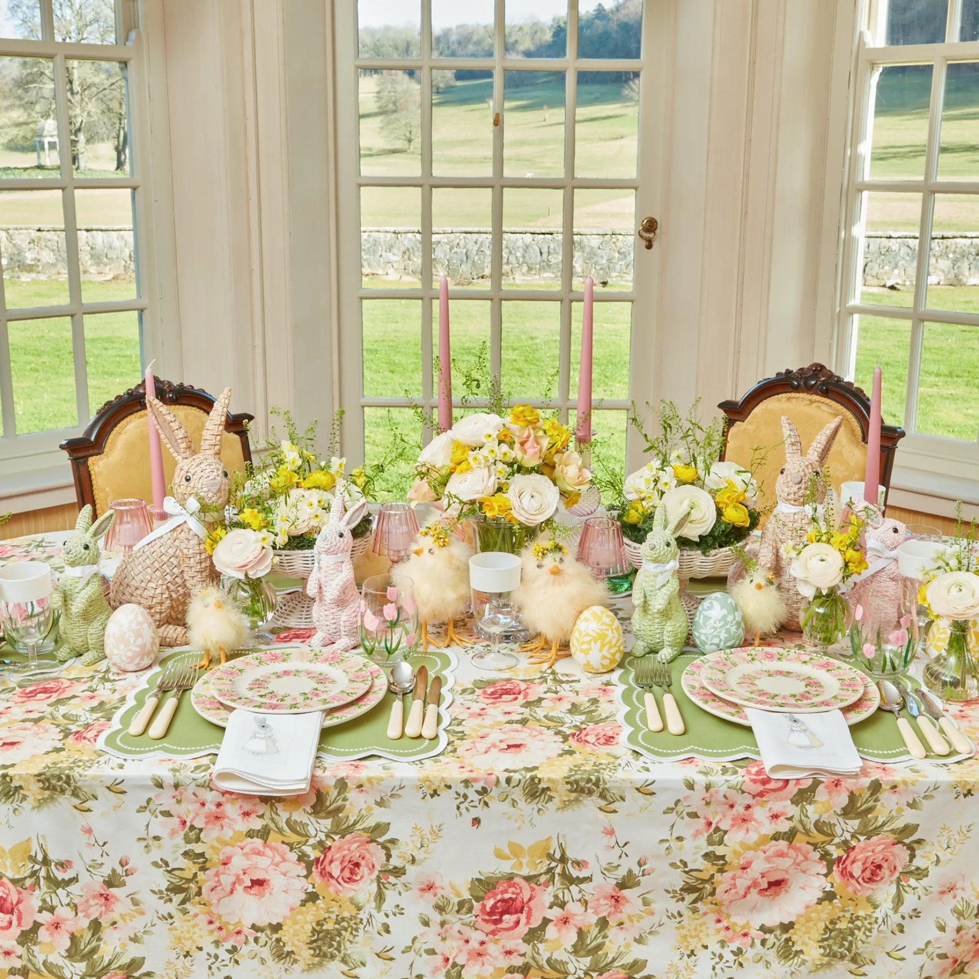 Dahlia Garland Dinner & Starter Plates (Set Of 8)|Mrs. Alice Sale