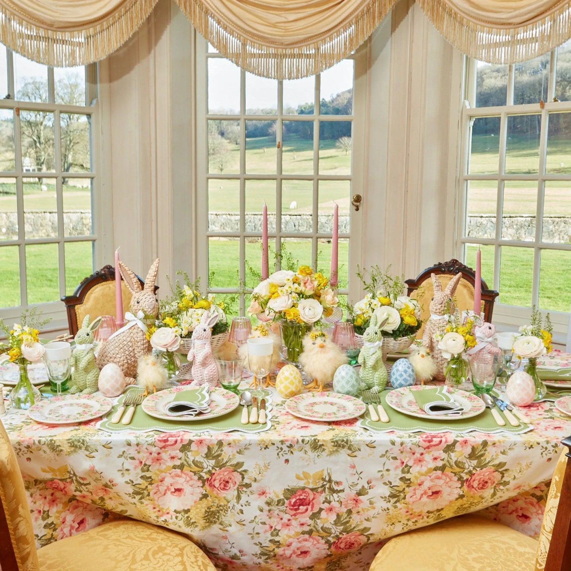 Dahlia Garland Dinner & Starter Plates (Set Of 8)|Mrs. Alice Sale