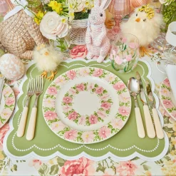 Dahlia Garland Dinner & Starter Plates (Set Of 8)|Mrs. Alice Sale