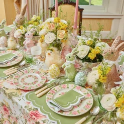 Dahlia Garland Dinner & Starter Plates (Set Of 8)|Mrs. Alice Clearance