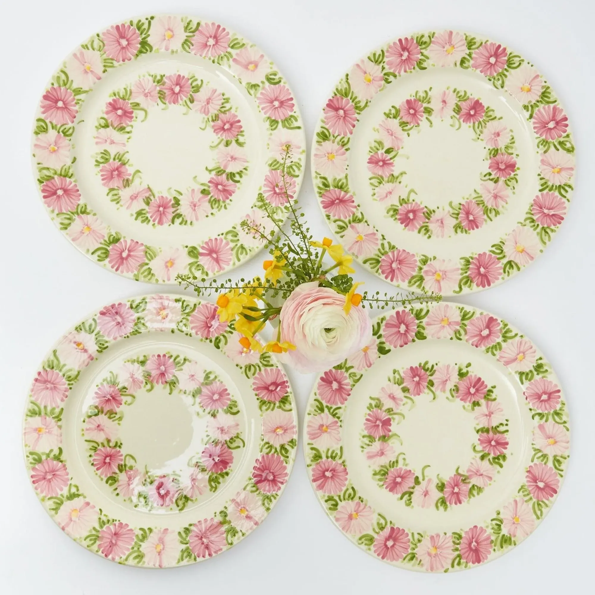 Dahlia Garland Dinner Plate (Set Of 4)|Mrs. Alice Online