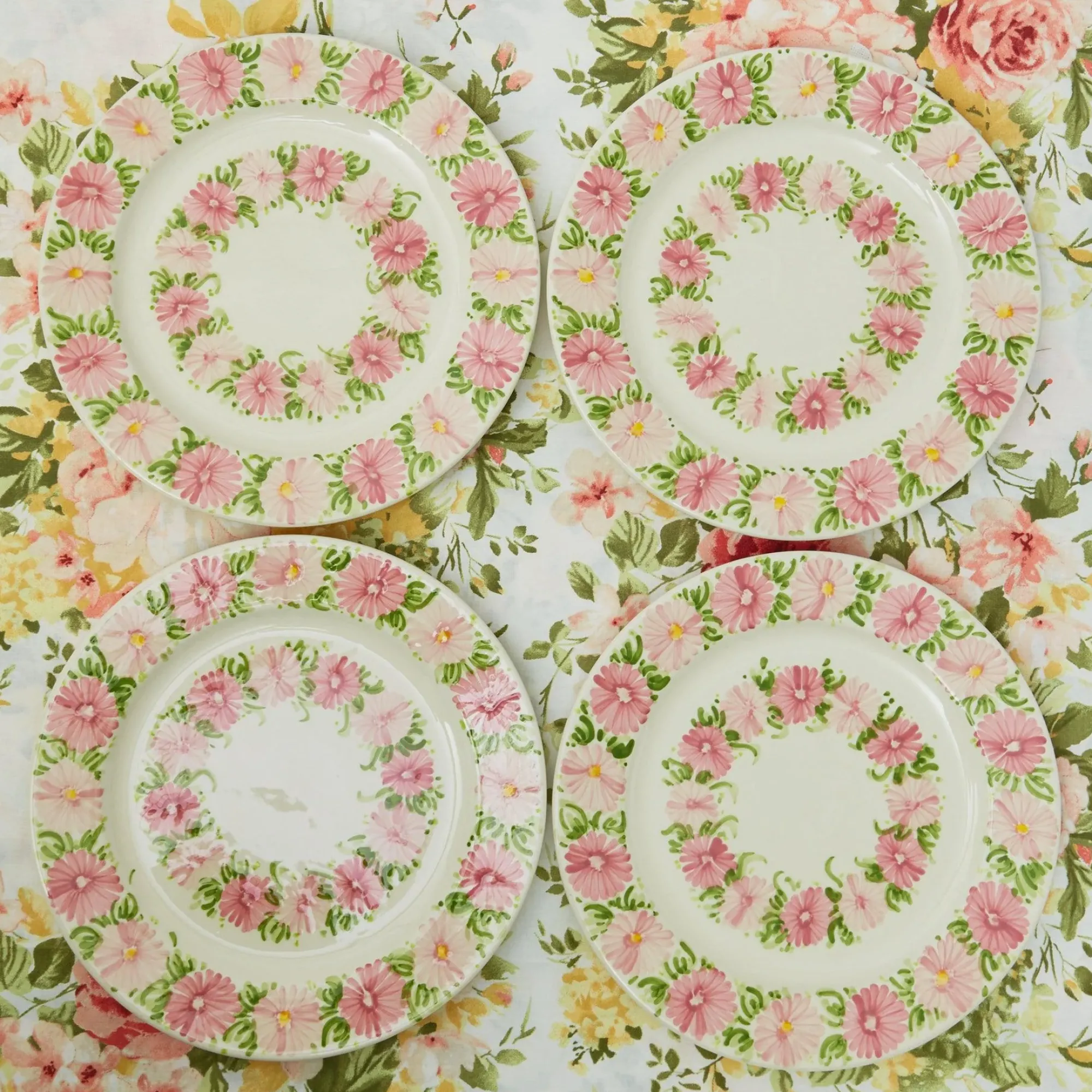 Dahlia Garland Dinner Plate (Set Of 4)|Mrs. Alice Online