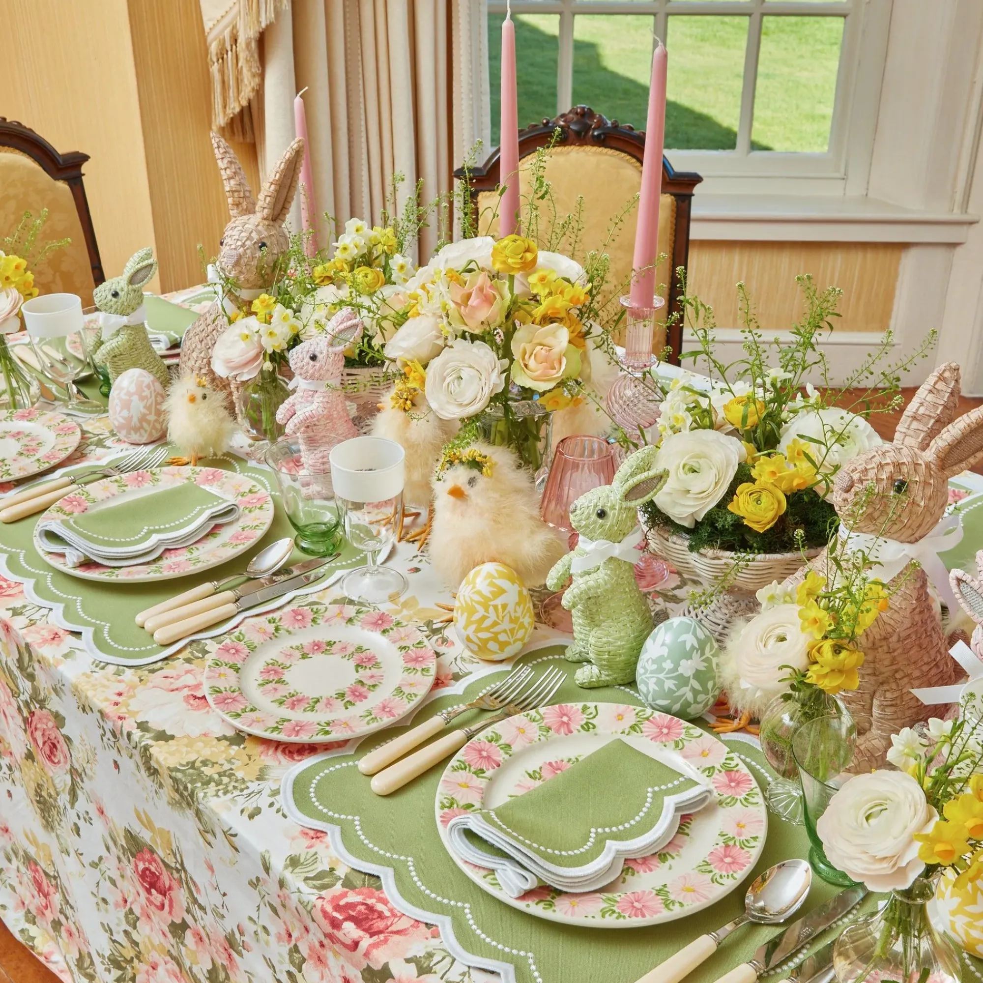 Dahlia Garland Dinner Plate (Set Of 4)|Mrs. Alice Online