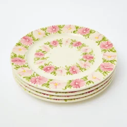 Dahlia Garland Dinner Plate (Set Of 4)|Mrs. Alice Clearance