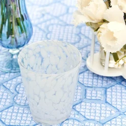 Dappled White Water Glasses (Set Of 4)|Mrs. Alice Outlet