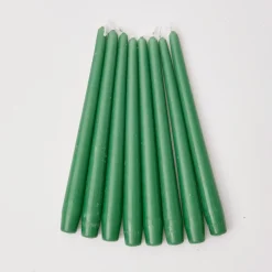 Dusty Green Candles (Set Of 8)|Mrs. Alice Outlet