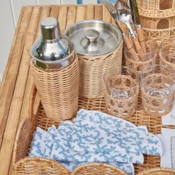 Edie Blue Coral Napkins (Set Of 4)|Mrs. Alice Outlet