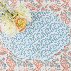 Edie Blue Coral Placemats (Set Of 4)|Mrs. Alice Sale