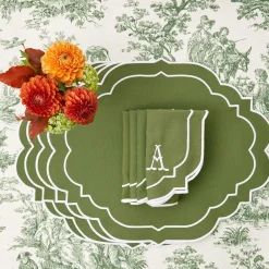 Edie Moss Green Napkins (Set Of 4)|Mrs. Alice