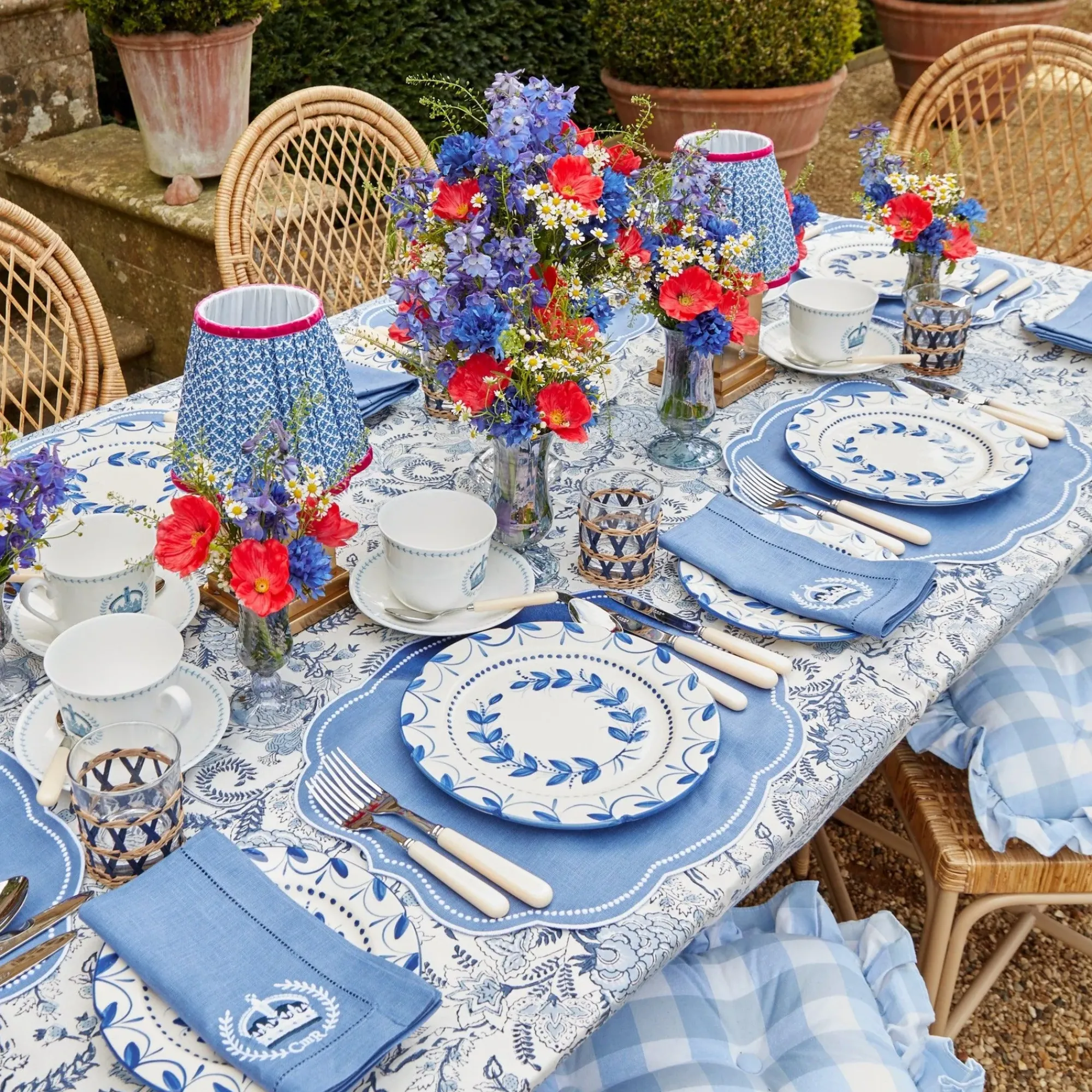 Elizabeth Garland Dinner & Starter Plates (Set Of 8)|Mrs. Alice Outlet