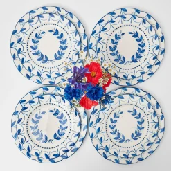 Elizabeth Garland Dinner & Starter Plates (Set Of 8)|Mrs. Alice New