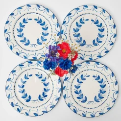 Elizabeth Garland Dinner Plates (Set Of 4)|Mrs. Alice Outlet