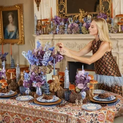 Elodie Blue Candle Holder Set|Mrs. Alice Best