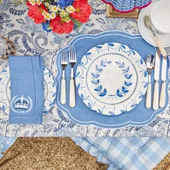 Eloise Blue Placemats & Coronation Napkins (Set Of 4)|Mrs. Alice Online
