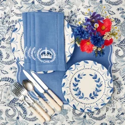 Eloise Blue Placemats & Coronation Napkins (Set Of 4)|Mrs. Alice Online