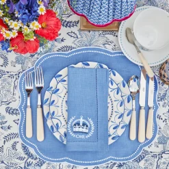 Eloise Blue Placemats & Coronation Napkins (Set Of 4)|Mrs. Alice Online