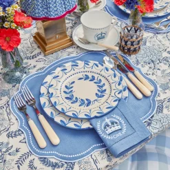 Eloise Blue Placemats & Coronation Napkins (Set Of 4)|Mrs. Alice Online