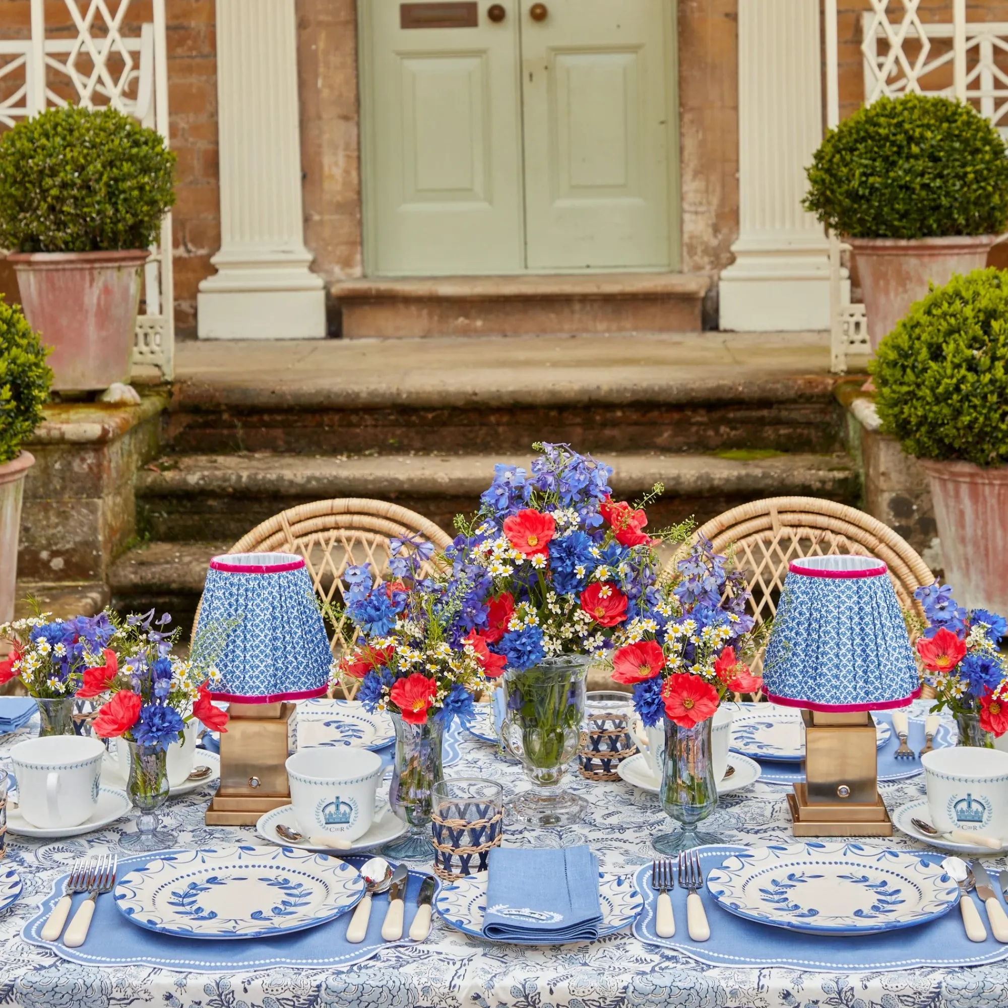 Eloise Blue Placemats (Set Of 4)|Mrs. Alice Sale