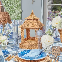 Extra Large Natural Rattan Pagoda Lantern|Mrs. Alice Sale