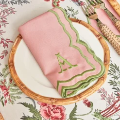 Fleur Pink Napkins (Set Of 4)|Mrs. Alice Outlet