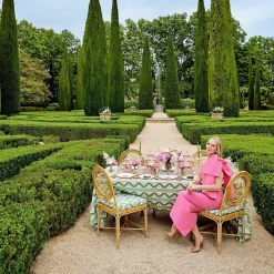 Fleur Pink Placemats & Napkins (Set Of 4)|Mrs. Alice Clearance