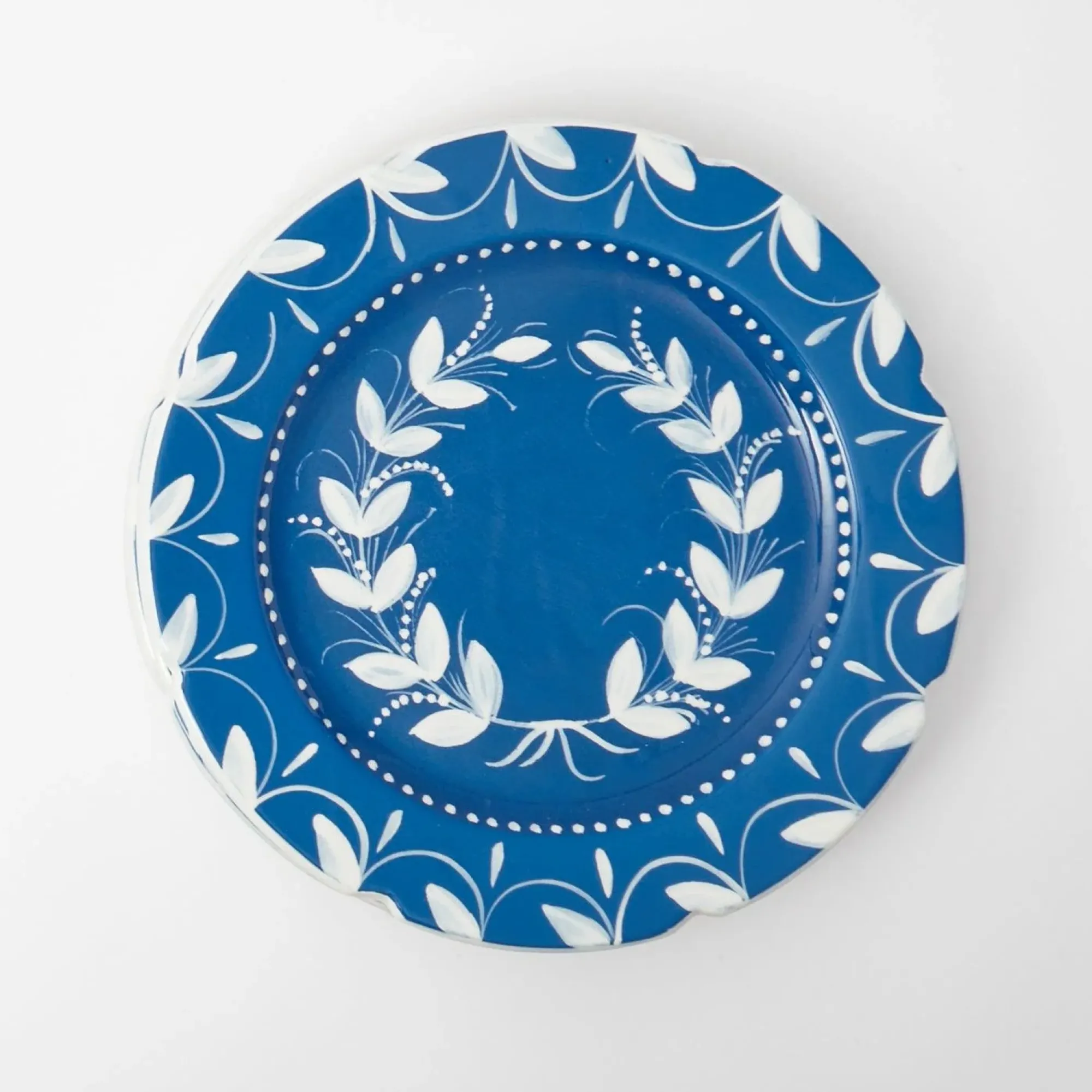 French Blue Garland Dinner Plates (Set Of 4)|Mrs. Alice Hot