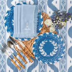 French Blue Garland Starter Plates (Set Of 4)|Mrs. Alice Outlet