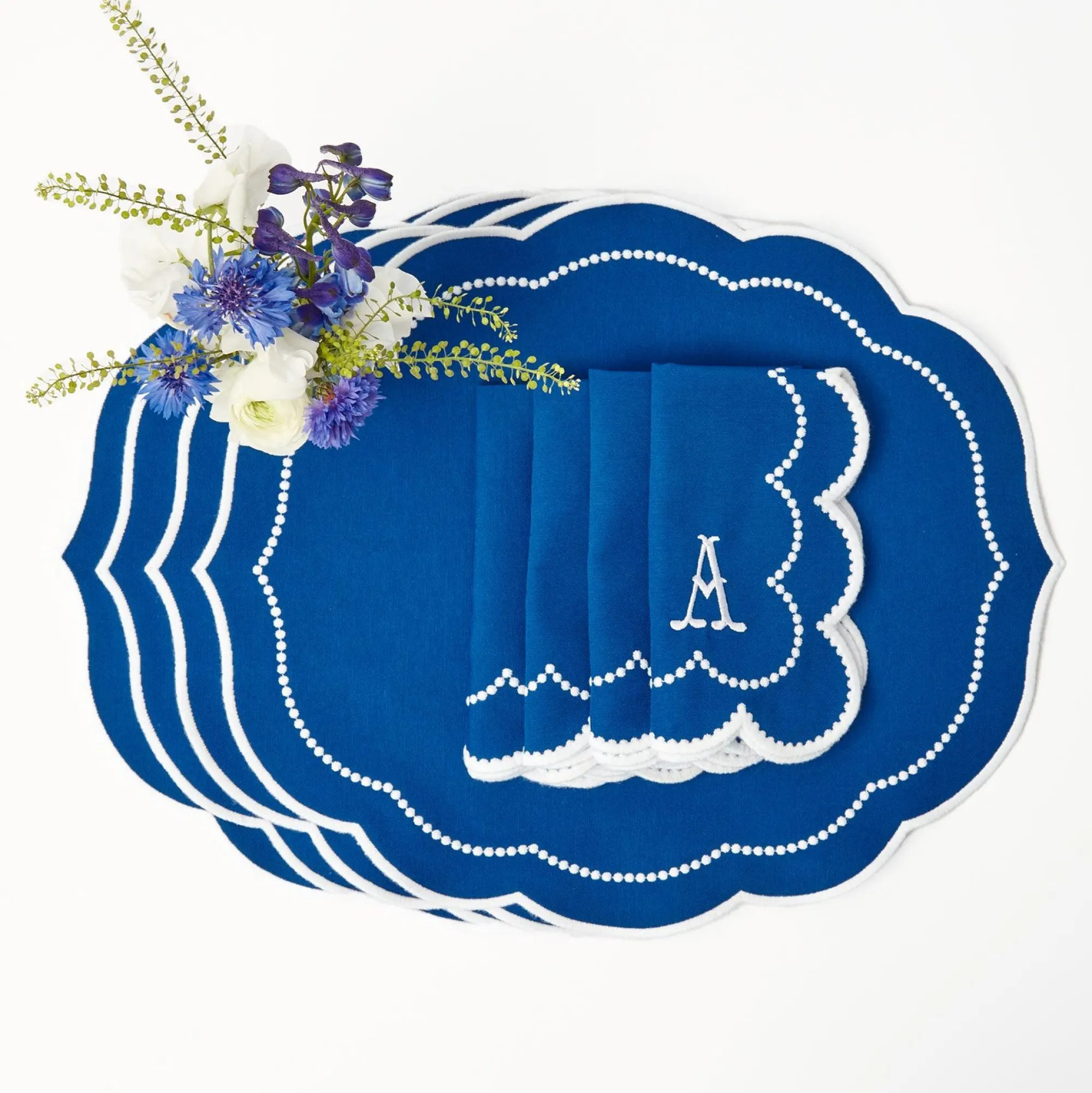 Gabrielle Blue Napkins (Set Of 4)|Mrs. Alice Outlet