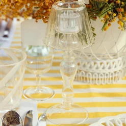 Glass Lantern Tea Light Holder (Pair) - 24Cm|Mrs. Alice Discount