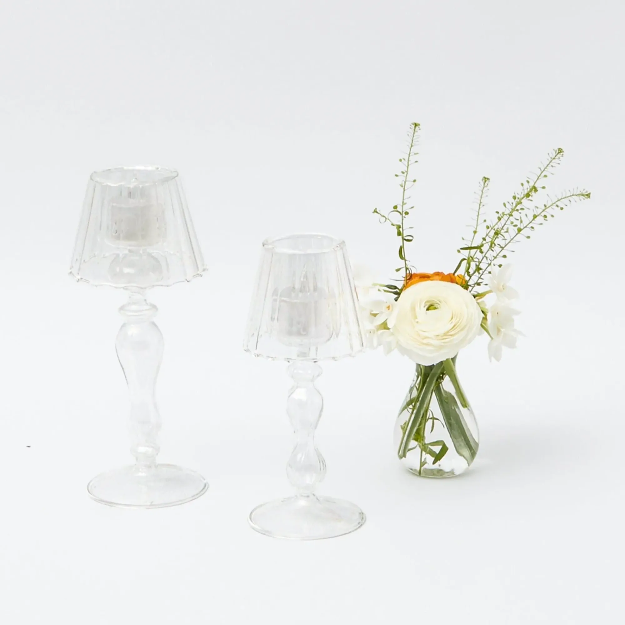 Glass Lantern Tea Light Holder Set|Mrs. Alice