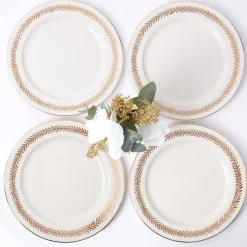 Gold Garland Dinner Plates (Set Of 4)|Mrs. Alice Clearance
