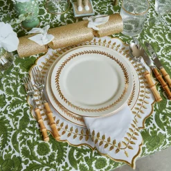 Gold Garland Dinner Plate|Mrs. Alice Outlet
