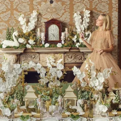 Gold Pillar Candles (Set Of 4)|Mrs. Alice Sale